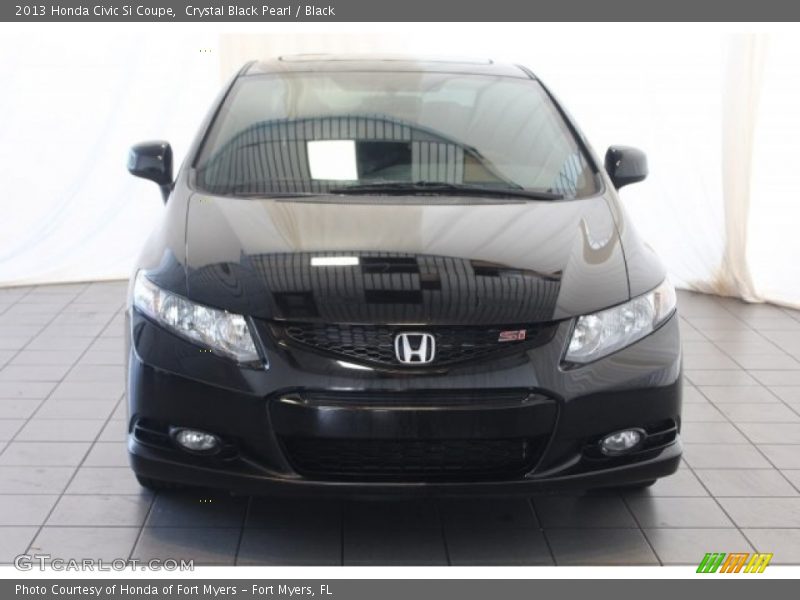 Crystal Black Pearl / Black 2013 Honda Civic Si Coupe