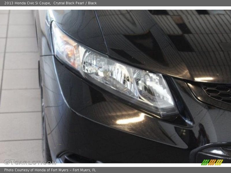 Crystal Black Pearl / Black 2013 Honda Civic Si Coupe