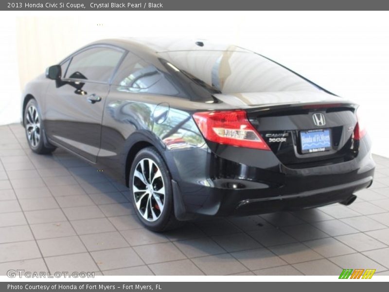 Crystal Black Pearl / Black 2013 Honda Civic Si Coupe