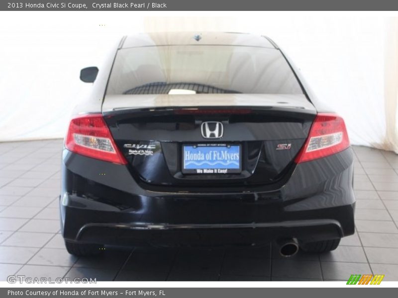 Crystal Black Pearl / Black 2013 Honda Civic Si Coupe