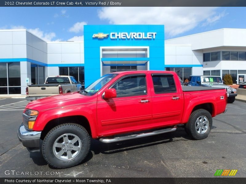 Victory Red / Ebony 2012 Chevrolet Colorado LT Crew Cab 4x4