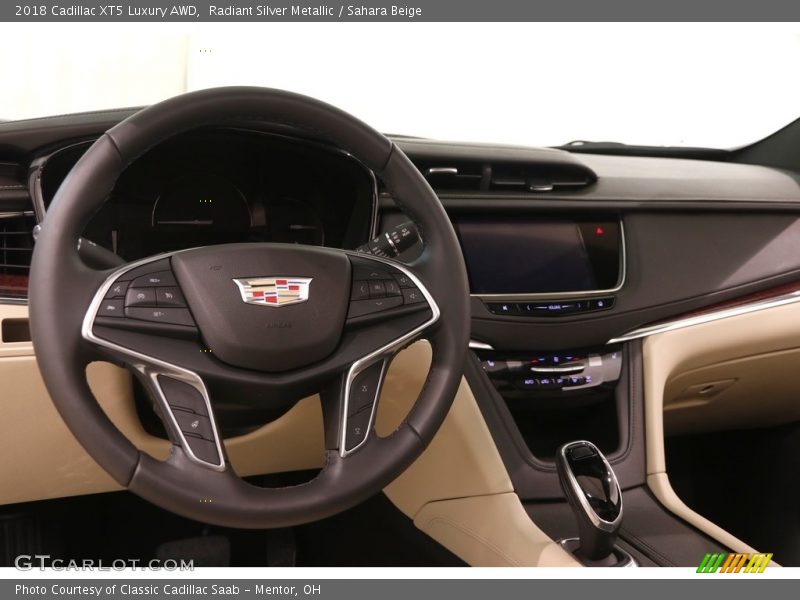 Radiant Silver Metallic / Sahara Beige 2018 Cadillac XT5 Luxury AWD