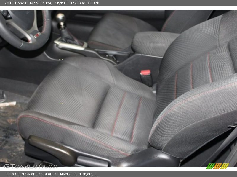 Crystal Black Pearl / Black 2013 Honda Civic Si Coupe