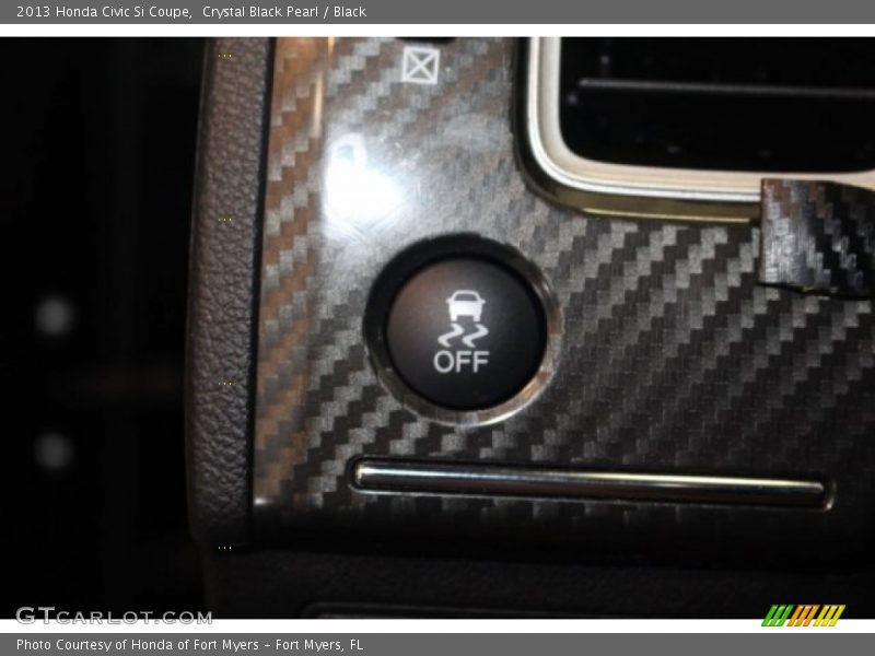 Crystal Black Pearl / Black 2013 Honda Civic Si Coupe