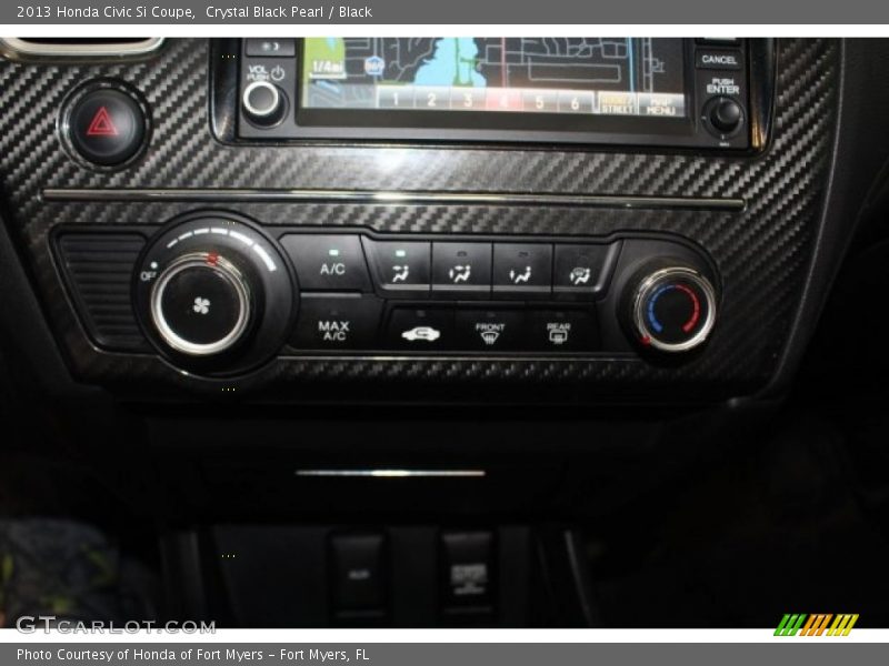 Crystal Black Pearl / Black 2013 Honda Civic Si Coupe