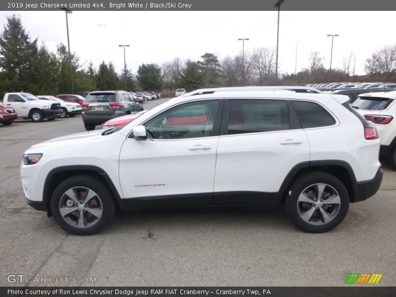 Bright White / Black/Ski Grey 2019 Jeep Cherokee Limited 4x4