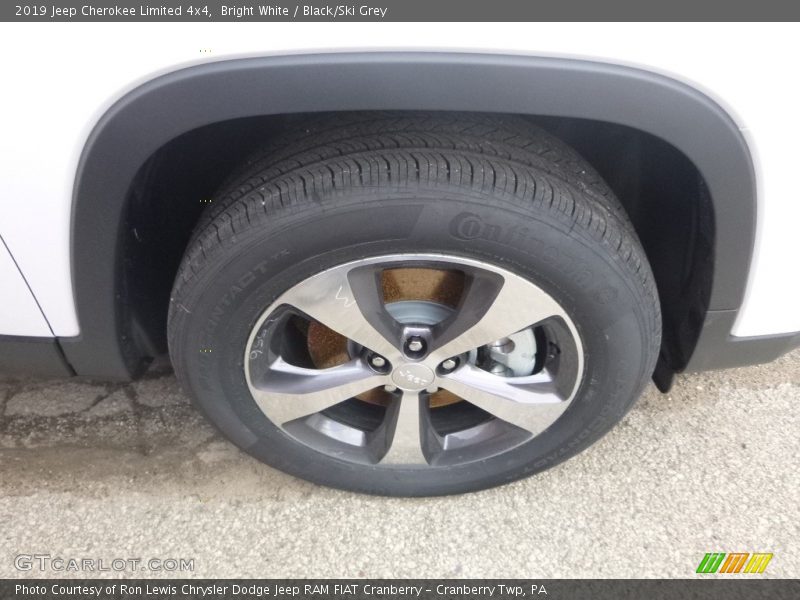 Bright White / Black/Ski Grey 2019 Jeep Cherokee Limited 4x4