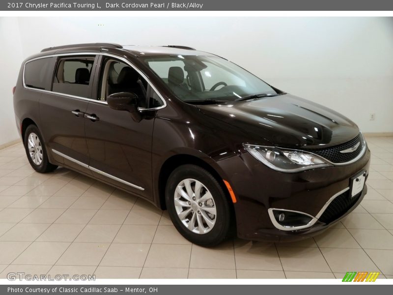 Dark Cordovan Pearl / Black/Alloy 2017 Chrysler Pacifica Touring L