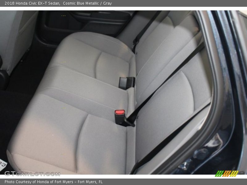 Cosmic Blue Metallic / Gray 2018 Honda Civic EX-T Sedan