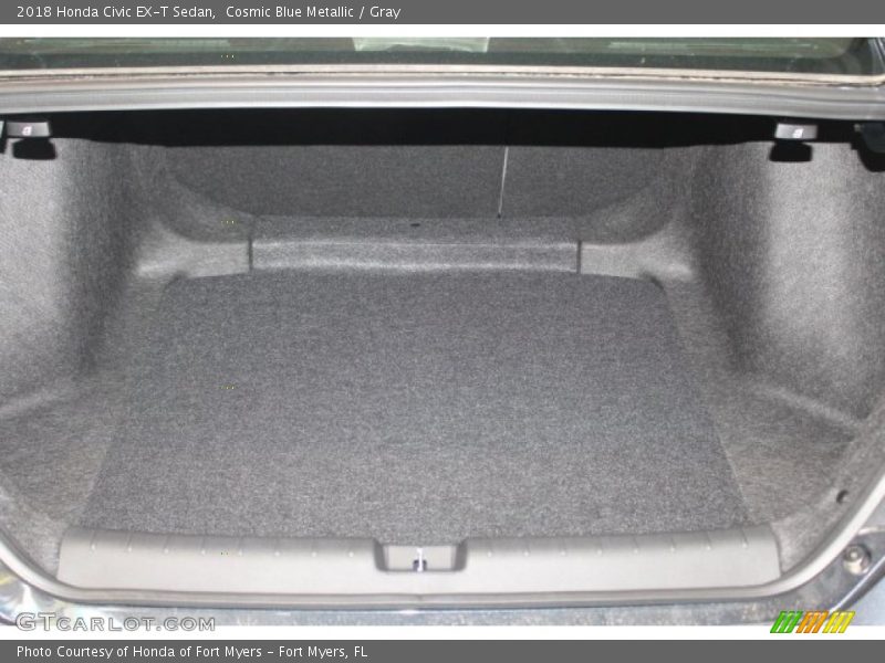 Cosmic Blue Metallic / Gray 2018 Honda Civic EX-T Sedan