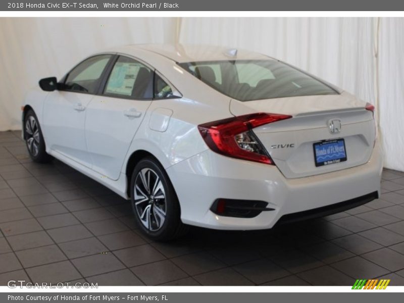 White Orchid Pearl / Black 2018 Honda Civic EX-T Sedan