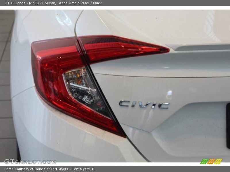 White Orchid Pearl / Black 2018 Honda Civic EX-T Sedan
