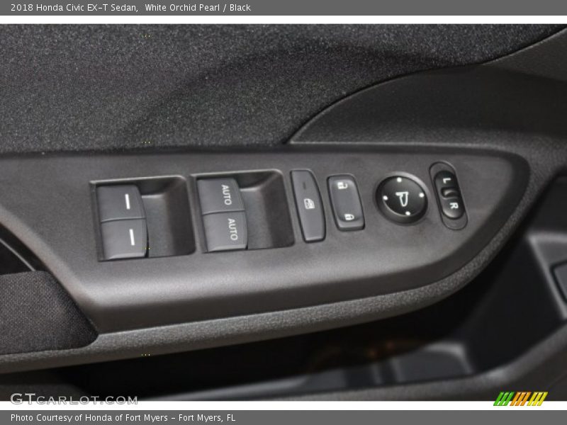 White Orchid Pearl / Black 2018 Honda Civic EX-T Sedan