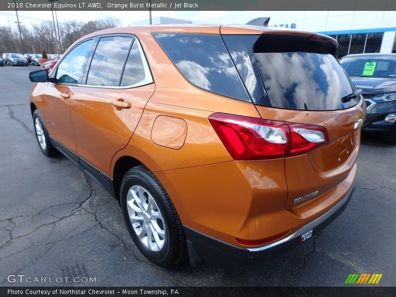 Orange Burst Metallic / Jet Black 2018 Chevrolet Equinox LT AWD