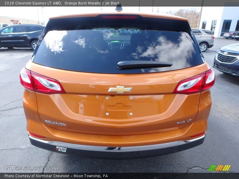 Orange Burst Metallic / Jet Black 2018 Chevrolet Equinox LT AWD