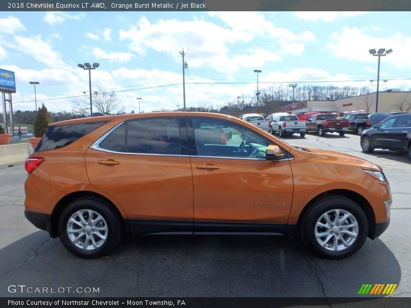 Orange Burst Metallic / Jet Black 2018 Chevrolet Equinox LT AWD