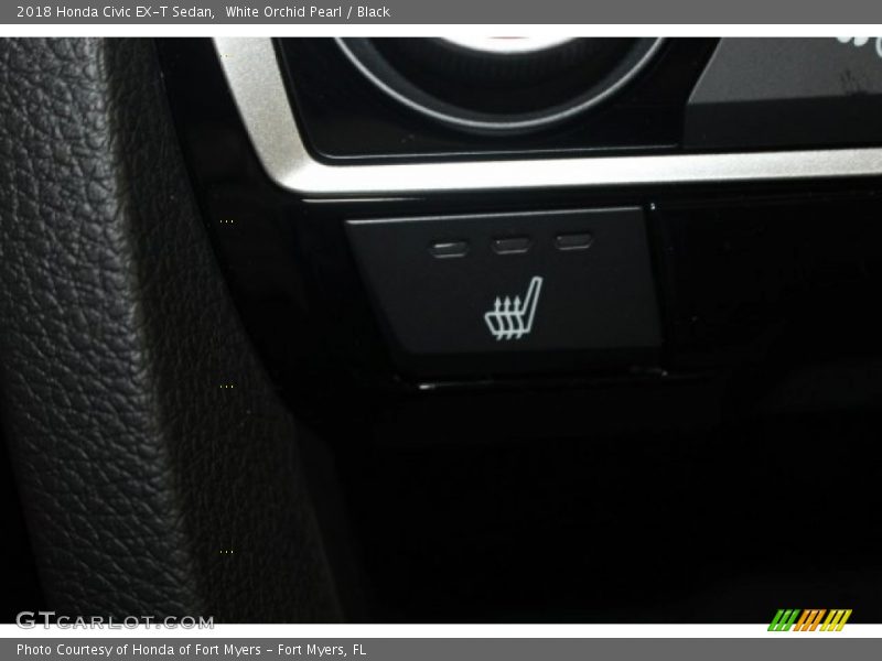 White Orchid Pearl / Black 2018 Honda Civic EX-T Sedan