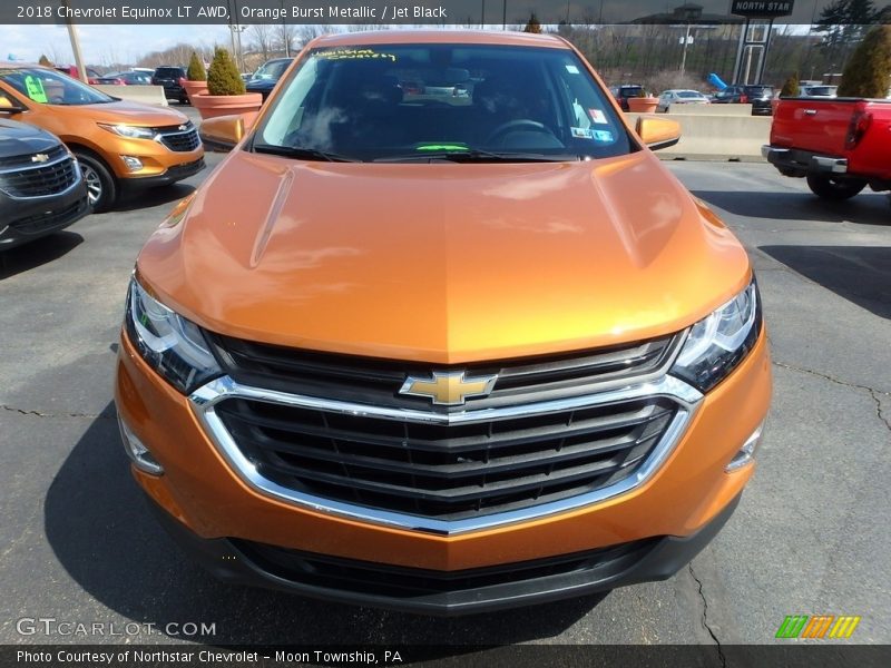 Orange Burst Metallic / Jet Black 2018 Chevrolet Equinox LT AWD