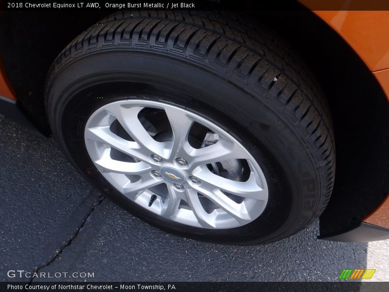 Orange Burst Metallic / Jet Black 2018 Chevrolet Equinox LT AWD