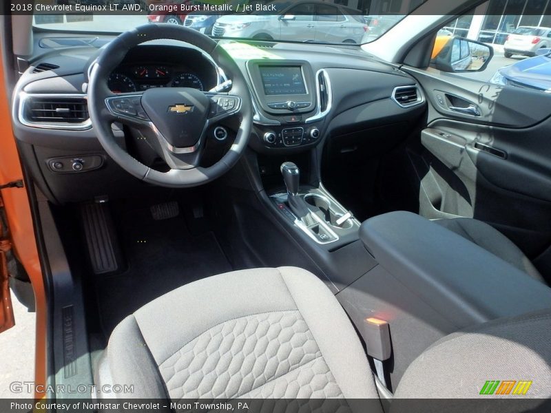 Orange Burst Metallic / Jet Black 2018 Chevrolet Equinox LT AWD