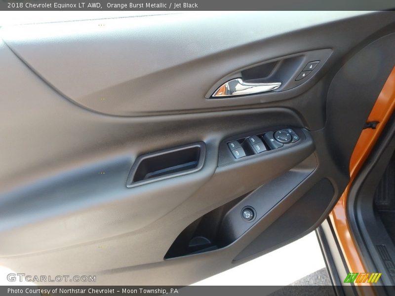Orange Burst Metallic / Jet Black 2018 Chevrolet Equinox LT AWD