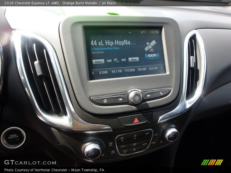 Orange Burst Metallic / Jet Black 2018 Chevrolet Equinox LT AWD