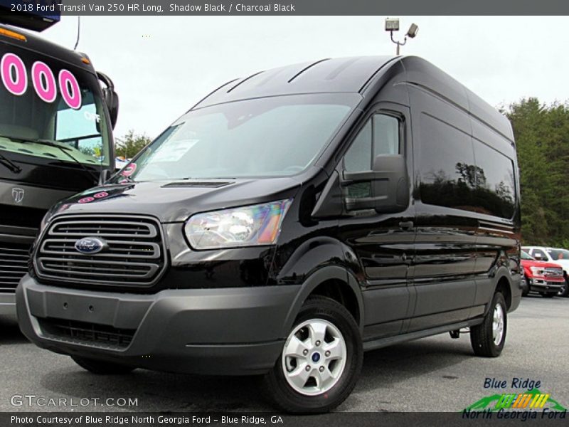 Shadow Black / Charcoal Black 2018 Ford Transit Van 250 HR Long