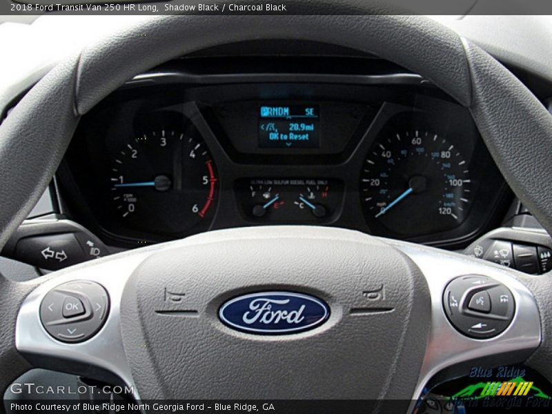 Shadow Black / Charcoal Black 2018 Ford Transit Van 250 HR Long