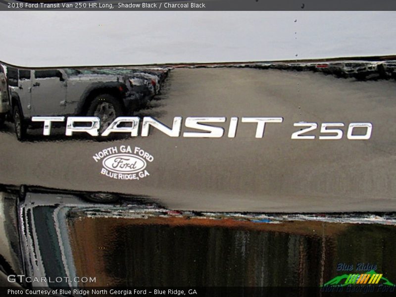 Shadow Black / Charcoal Black 2018 Ford Transit Van 250 HR Long
