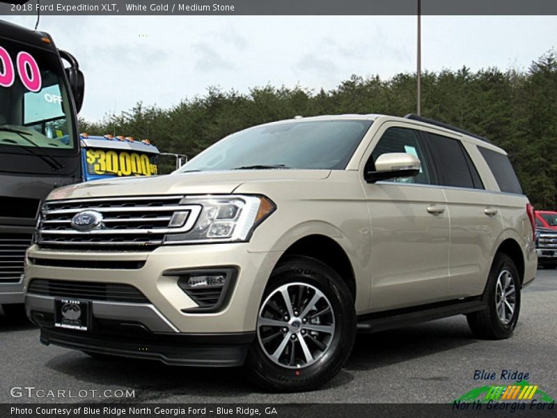 White Gold / Medium Stone 2018 Ford Expedition XLT