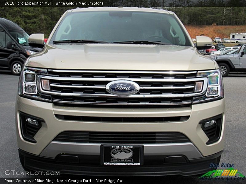 White Gold / Medium Stone 2018 Ford Expedition XLT