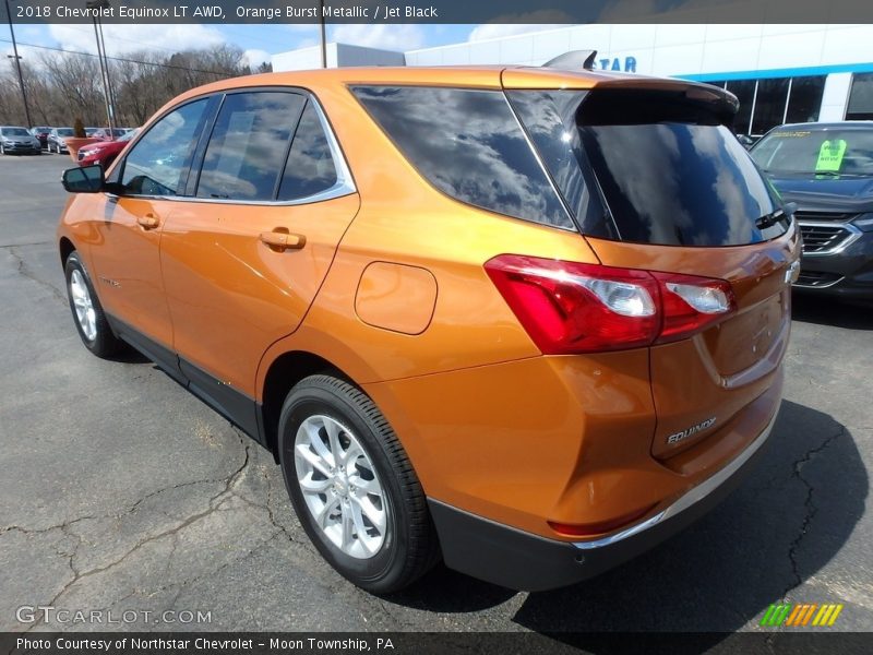 Orange Burst Metallic / Jet Black 2018 Chevrolet Equinox LT AWD