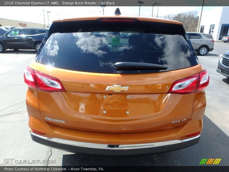 Orange Burst Metallic / Jet Black 2018 Chevrolet Equinox LT AWD