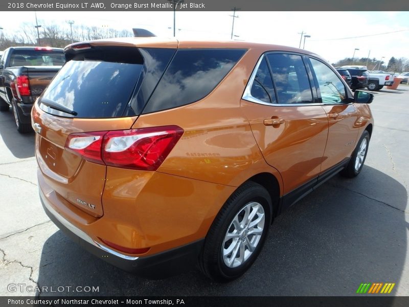Orange Burst Metallic / Jet Black 2018 Chevrolet Equinox LT AWD