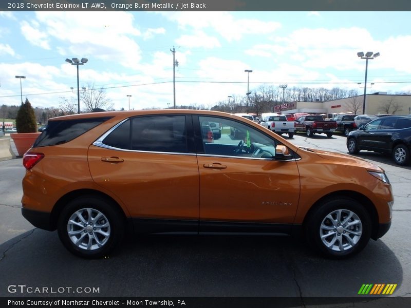 Orange Burst Metallic / Jet Black 2018 Chevrolet Equinox LT AWD