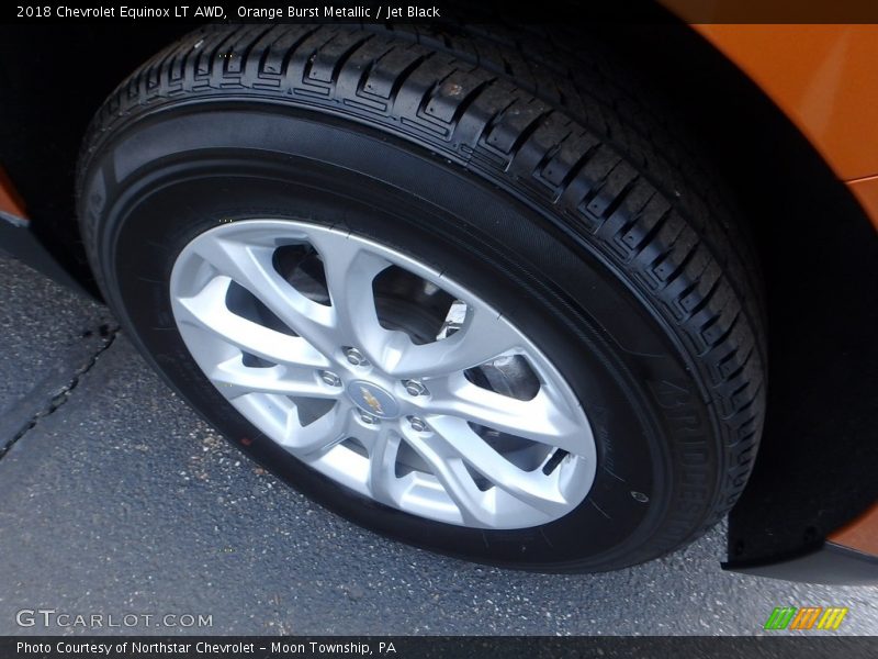Orange Burst Metallic / Jet Black 2018 Chevrolet Equinox LT AWD