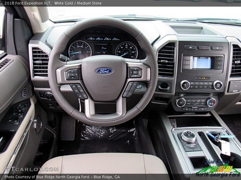 White Gold / Medium Stone 2018 Ford Expedition XLT