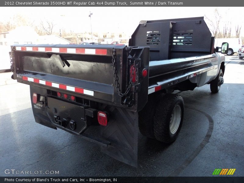 Summit White / Dark Titanium 2012 Chevrolet Silverado 3500HD WT Regular Cab 4x4 Dump Truck