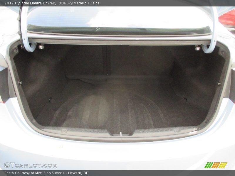 Blue Sky Metallic / Beige 2012 Hyundai Elantra Limited