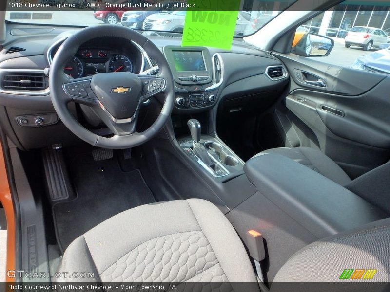 Orange Burst Metallic / Jet Black 2018 Chevrolet Equinox LT AWD