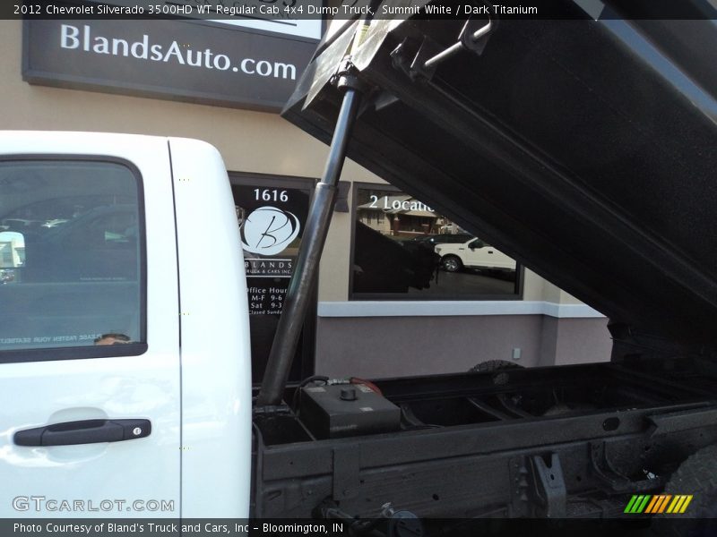 Summit White / Dark Titanium 2012 Chevrolet Silverado 3500HD WT Regular Cab 4x4 Dump Truck