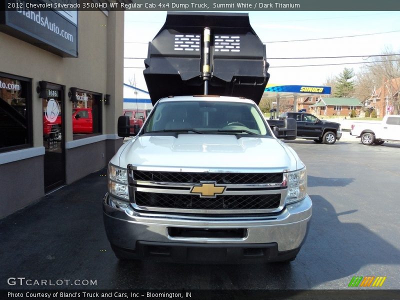 Summit White / Dark Titanium 2012 Chevrolet Silverado 3500HD WT Regular Cab 4x4 Dump Truck