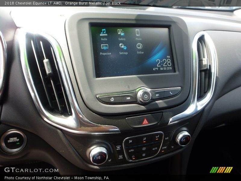 Orange Burst Metallic / Jet Black 2018 Chevrolet Equinox LT AWD
