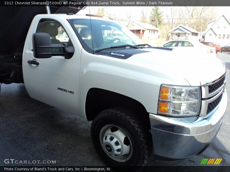Summit White / Dark Titanium 2012 Chevrolet Silverado 3500HD WT Regular Cab 4x4 Dump Truck