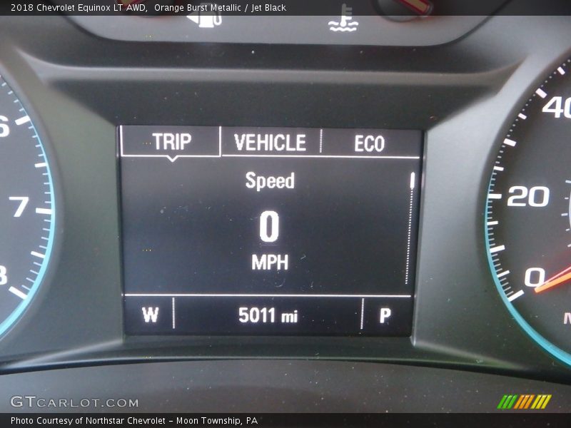 Orange Burst Metallic / Jet Black 2018 Chevrolet Equinox LT AWD