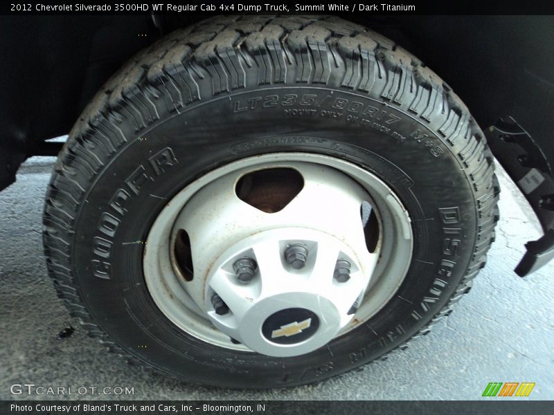 Summit White / Dark Titanium 2012 Chevrolet Silverado 3500HD WT Regular Cab 4x4 Dump Truck