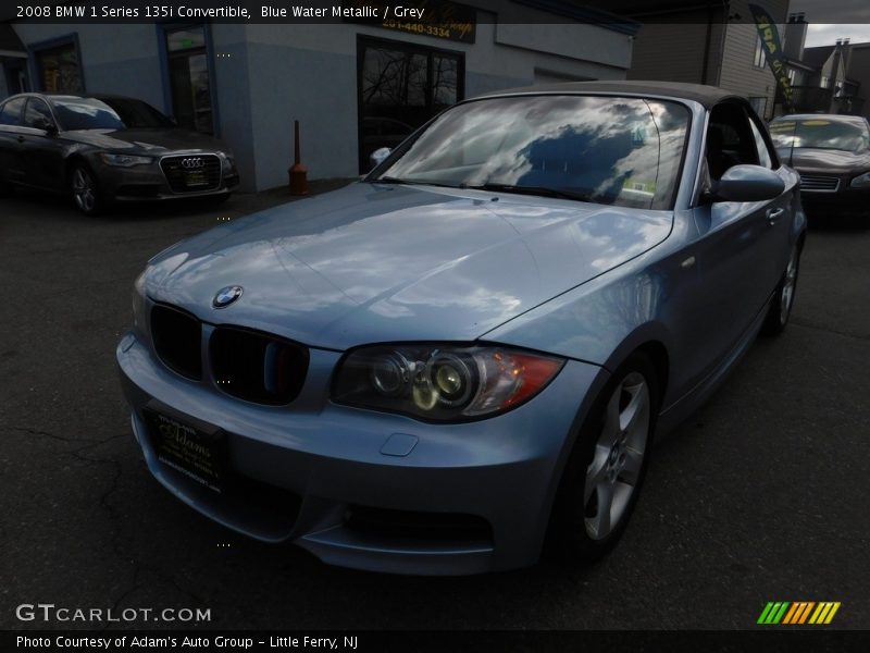 Blue Water Metallic / Grey 2008 BMW 1 Series 135i Convertible