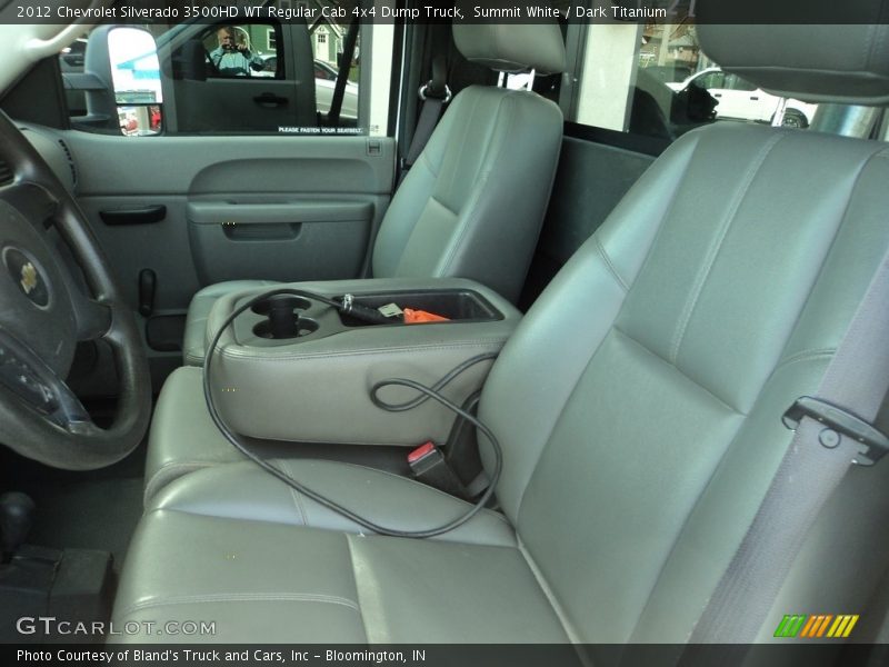 Summit White / Dark Titanium 2012 Chevrolet Silverado 3500HD WT Regular Cab 4x4 Dump Truck