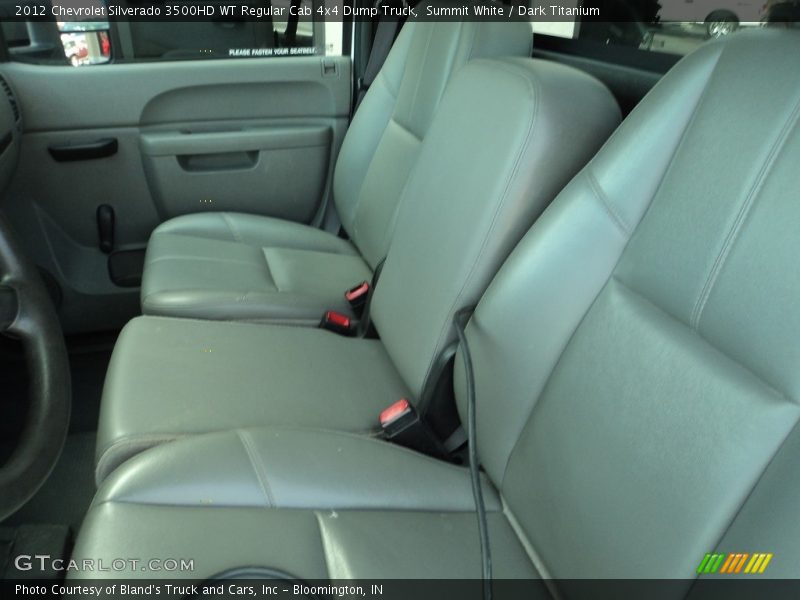Summit White / Dark Titanium 2012 Chevrolet Silverado 3500HD WT Regular Cab 4x4 Dump Truck