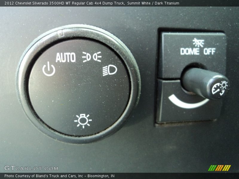 Summit White / Dark Titanium 2012 Chevrolet Silverado 3500HD WT Regular Cab 4x4 Dump Truck